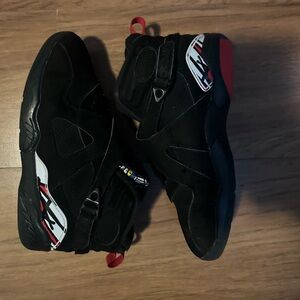 Boys Air Jordan Bred Black Red 8 VIII
